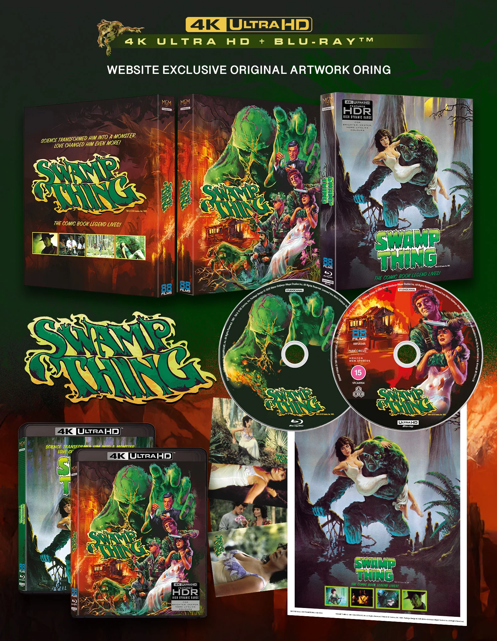 Swamp Thing 4K UHD - Deluxe Limited Edition [4K UHD + Blu-ray] WEBSITE EXCLUSIVE - Image 2